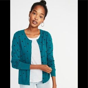 Teal & Black Cardigan